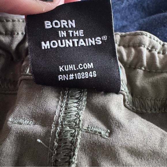 Kuhl Olive Cargo Hiking Pants With Roll Up Hem - Picture 10 of 13